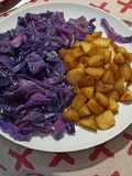 Lombarda con manzana caramelizada
