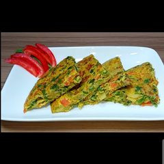 A picture of Vegetables omelette.