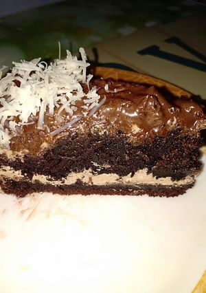 Foto resep Chocolate cake (mocha and cheese frosting) ala Didi