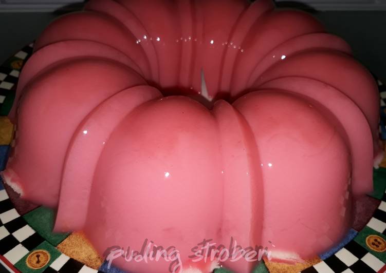 Bahan Puding Susu Stroberi Simpel | Cara Masak Puding Susu Stroberi Simpel Yang Mudah Dan Praktis