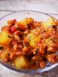Una foto de Picadillo de papa con chorizo