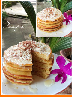 Foto resep Pancake Susu Keju Coklat Ala Dewipur