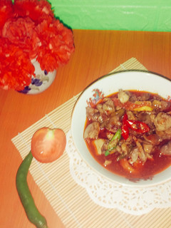 Foto resep Hati ayam asam manis sambal habang