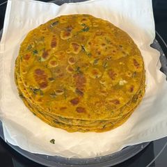 A picture of Avocado 🥑 Methi Thepla Wrap🌯.