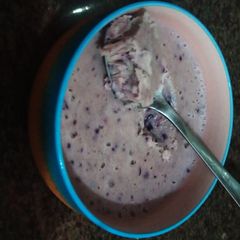 A picture of Grape Nicecream 😋😉.
