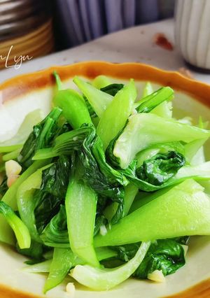 Hình của món 🔸️CẢI THÌA XÀO TỎI.