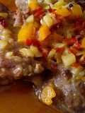 Carrilleras en sofrito de verduras