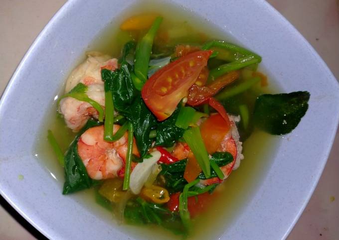 5 Cara Buat Sup Udang Kangkung Tomyam Praktis Yang Cepat Cookandrecipe Com