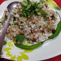 A picture of Sabudana khichdi.