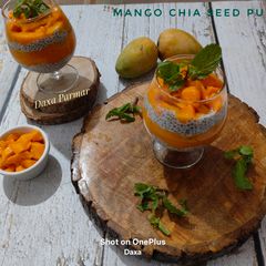 A picture of Mango Chia Seed Pudding.