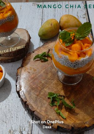 A picture of Mango Chia Seed Pudding.