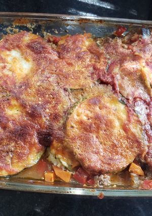 Una foto de Lasaña de zapallo italiano