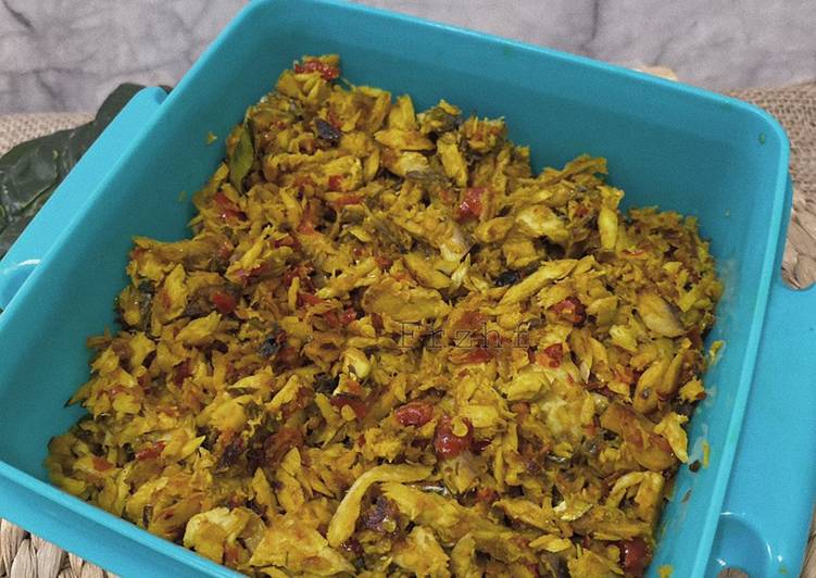 Recipe: Perfect Tongkol suwir daun jeruk