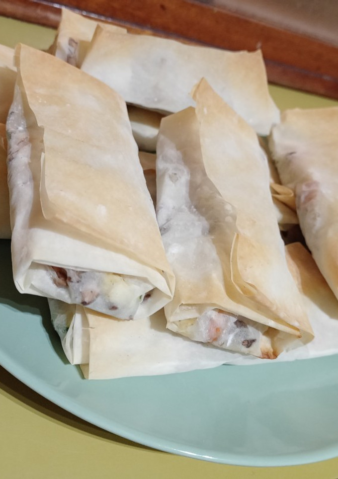 Una foto de Rollitos de primavera