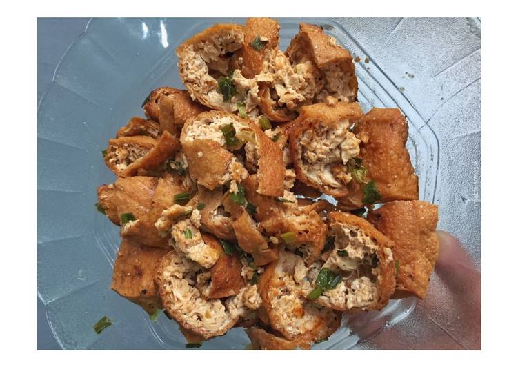 Tahu goreng masak lada hitam