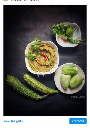 A picture of Ridgegourd peels curry/Janhi chopa Patua/ jhinge Khosa batibasa#new.