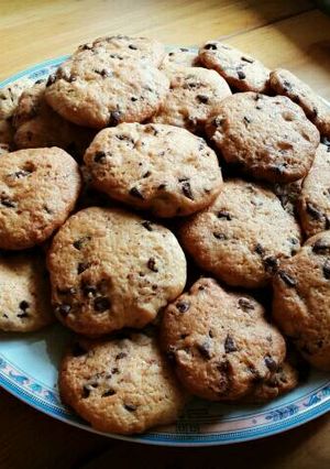 Une photo de Cookies chocolat caramel