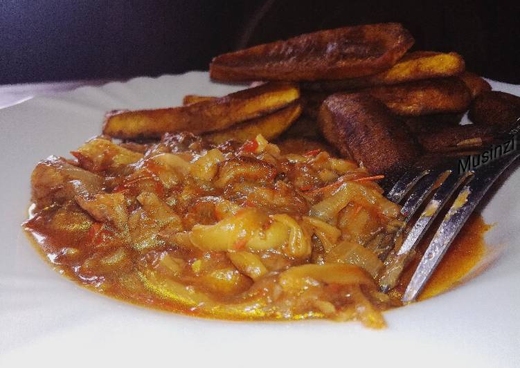 Recipe of Award-winning Fried Plantain with Mushroom