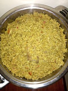 A picture of Chicken pilau.