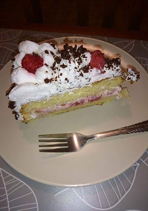 Málna torta recept fotója