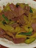 Oseng Daging sapi&asinan Sawi asam manis