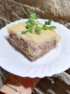 Una foto de Pastel de carne con puré de papa 🤤😍