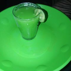 A picture of Mint leaf and cocumber drink.