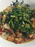 Tumis tempe kangkung