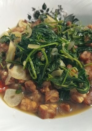 Foto resep Tumis tempe kangkung