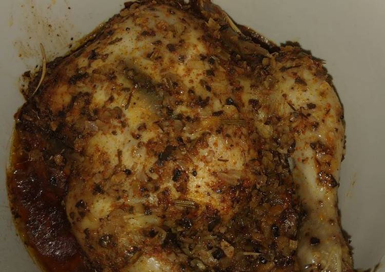 Steps to Prepare Super Quick Homemade Roasted Chicken in Slow Cooker (Made by My Kids!)