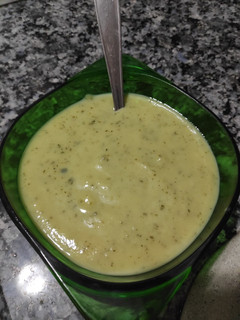Una foto de Crema de calabacín