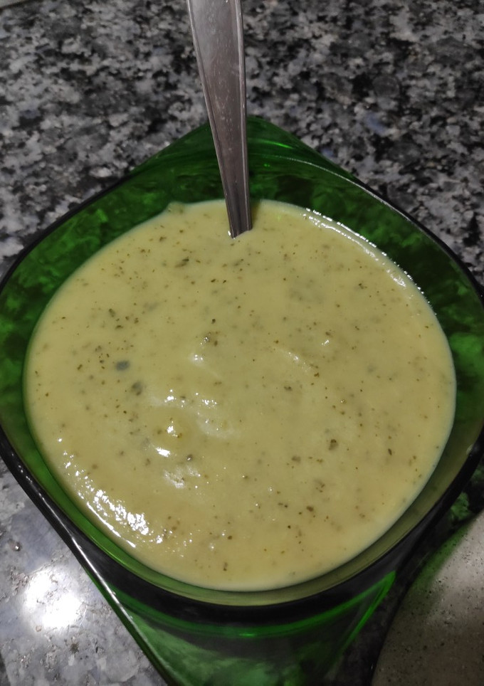 Una foto de Crema de calabacín