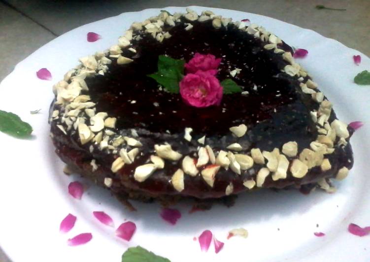 decorative chocolate cake with icing recipe main photo