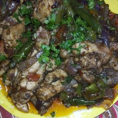 A picture of Chicken bhuna capsicum.