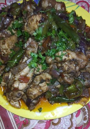 A picture of Chicken bhuna capsicum.