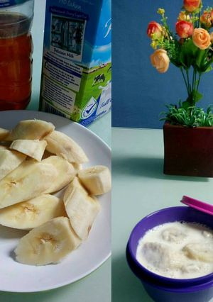 Foto resep Pisang masak susu