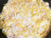 A picture of monterey jack cheese quiche