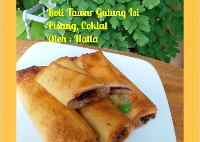 Langkah Mudah untuk Menyiapkan Roti Tawar Gulung Isi Pisang, Coklat, Bisa Manjain Lidah