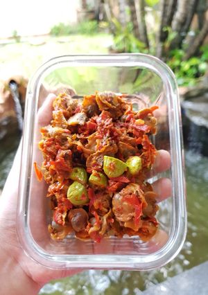 Foto resep Sambal kerang pete