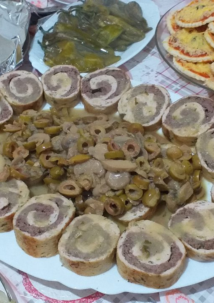 صورة لوصفة رولي الدجاج واللحم