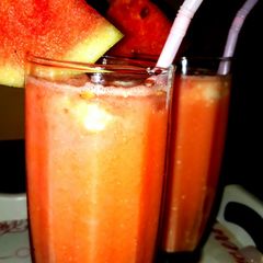 A picture of Mixed fruits lassi.