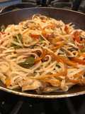 "Chow mein" de verduras I