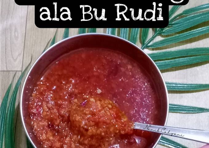 Cara membuat Sambal Bawang ala Bu Rudi Cara membuat Sambal Bawang ala Bu Rudi