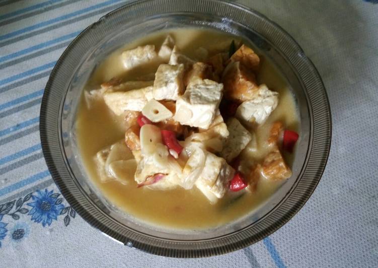 Cara Gampang Membuat Santan Tempe Tahu Sederhana dan simpel, Bikin Ngiler