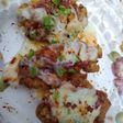 Crispy chicken pizza