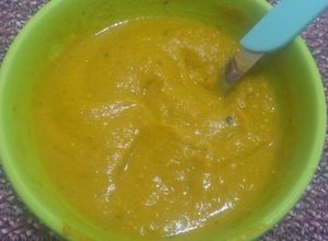 Una foto de Sopa crema de garbanzos