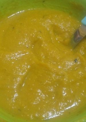 Una foto de Sopa crema de garbanzos
