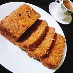 A picture of Leftover gajar halwa cake.