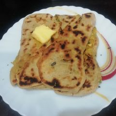 A picture of Mix Vegetables Stuffed Paratha.