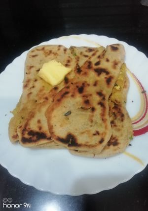 A picture of Mix Vegetables Stuffed Paratha.